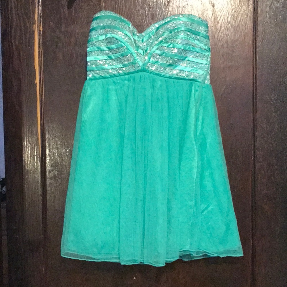 Sequin hearts dress. Size 5